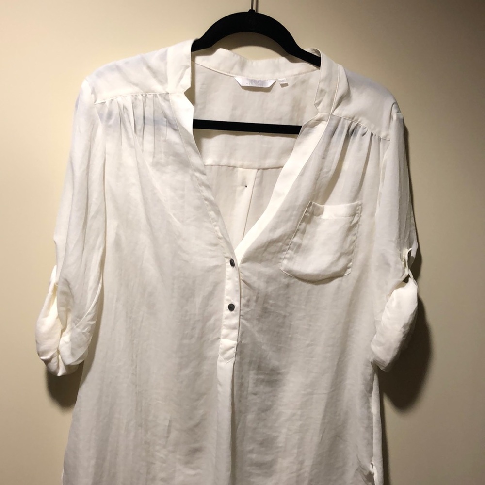 Zoa NY New Silk White Blouse!